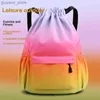 Backpacks Drawstring Bag Large Capacity Mens and Womens Sports Drawstring Bag Portable Casual Bag Fitness Bag Y240411