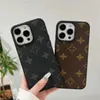 Luxurys Designers Deri Telefon Kılıfları İPhone 15 Pro Max 14 13 12 12 Mini 11 XS XR X 8 7 Plus 15plus Moda Tasarım TPU Klasik Arka Kapak Kılıfı Lüks Mobil Kabuk