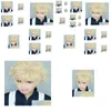 Wig Caps Bakugou Katsuki My Hero Academia Baku Geen korte blonde pluizige cosplay WIG5210618 Drop levering Haarproducten Accessoires Accessoires Tools Otwaf