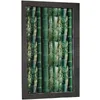 Pencere Çıkartmaları 3D Efekt Gizlilik Folyo Film Bambu Orman Cam Statik Anti-UV Opak Lekeli Banyo Kapısı Ev Dekorasyonu