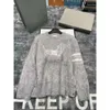 Kobiety Knits Tees Winter Grey Ma hai mao xiu gou okrągły szyjka marka luźna koreańska edycja top