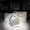 Luxus -Designerin Acrylkasten Quadratbeutel Strass Diamond Abendtasche Dinnerparty Kupplung Geldbeutel Damenhandtasche Frauenhandtasche