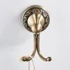 Robe Hook antique en laiton Bronze Luxury Creative Mall Crochet pour salle de bain cuisine en toilette pour maison de décoration de maison Contrôle de serviette porte-clés