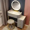 Slate Makeup Dressing Table With Mirrors Girl Bedroom Bedside Storage Cabinet Integrated Minimalist Makeup Vanity Furniture HY