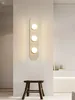 Crème de lampe murale Wabi-Sabi Blanc Stone Bedroom Bedside Salon Room Fond Escalier Asle Ovale Decor Sics Lights