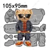 2023 Nowe metalowe cięcie umiera Cool Boy Cool Bear Stencile do albumu do scrapbookingu Making Paper Card Expossing Die Cut Nóż