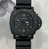 Automatisk mekanisk rörelse Paneraiss Panerai Luminor Watches 19 år Full uppsättning Panahai Mens Watches Stealth Series Automatisk mekanisk PAM00616 Kalender 47