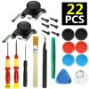 Metalen reparatietoolkit links rechter duim stick thumbstick 3D analoge joystick set voor Nintendo Switch Joy Co