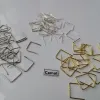 カマル150pcs 12mm 3色ダブル *クリスタルプリズム用の形状のピンコネクタビードシャンデリアペンダントランプハンギング照明パーツ