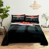 Trens, carros de corrida 0,9/1.2/1.5/1.8/2.0m Impressão digital Polyester Bed Sheet com travesseiro