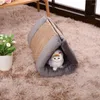 Kennele 1PC Pet Cat Poduszka cztery sezony Universal Warm Dog Nest Sofa Sofa podwójnie użycie materaca dostarcza akcesoria