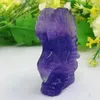 Figurine decorative da 7 cm Florite Eagle intagliata Statue animali Crystal Craft Regali Decorazioni per ufficio