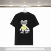 Summer Mens Camiseta Shorts Manga Camisas de Moda de Luxúria Bear Graphic Tee Letter Designer para homens casuais Harajuku Street Bordado de grandes dimensões Haikyuu 8154