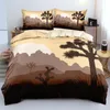 Bedding Sets 3D Digital Desert Cactus Linens Bed Soft Comforter Cover Set Twin Double King Size Home Textile Fashion Design