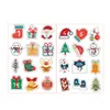Julklistermärke nummer 24 Countdown Sticker Santa Snowman Wall Sticker