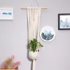 Tuinieren planten bonsai hangende mand handgemaakte macrame bloem pot geknoopte touw planten hanger bohemian balkon home tuin decor