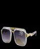 669 Crystal Gold Square Sunglasses Designers ombrés gris verres de soleil pour hommes pour femmes accessoires de lunettes avec box9536649