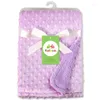 Blankets Baby Blanket Swaddling Born Thermal Soft Fleece Winter Solid Cotton Quilt Infant Bedding Swaddle Wrap