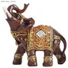 Arts et artisanat lmhbjy thaïlande résine artisanat éléphant nouvel articles ménagers trois éléphants créatifs ornements décoration d'éléphant l49