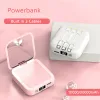 Mini Power Bank 20000MAH mit Make -up -Spiegel schnell laden tragbarer Ladegerät Powerbank mit Kabel Poverbank Mobiltelefon Akku