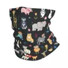 Schals Waschbär Cartoon süße Bandana -Hals -Abdeckung Tier Balaclavas Wickel Schal multifunktionales Radfahren Unisex Erwachsener Windproof für Erwachsene