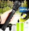 led flashlight 90000 lumens xhp702 most powerful flashlight 26650 usb torch xhp70 lantern hunting lamp hand light3771387