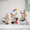 Arts and Crafts Nordic Circus Clown Resin Resin Decoration Decoration Livin Room Porche Office Office Decoration Maic Acrobatie Clown Statue L49