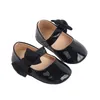 Citgeett Summer Baby Girls Girls mignon Soft Sole Bowknot Pu Leather Flats Chaussures First Walkers Chaussures d'automne de printemps sans glissement