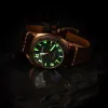 Vintage bronzen horloge automatische militaire duiker kijkt naar mannen sport 45 mm mechanische polshorloges kursk lumineuze klokken stalingrad