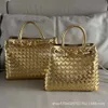 Venetas Venetas ANDIAMO Lady Sac Designer Bottgas Sacs en cuir en cuir Capacité métallique Corde boucle TOTE TOVÉ