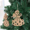 Creative Handmade Diy Hollow Carving Wood Crafts Christmas Tree Decorations For Home Xmas Ornaments Hanging Pendants Navidad