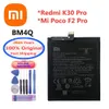 2024 ans Batterie d'origine BM4Q de haute qualité pour Xiaomi Mi Poco F2 Pro / Redmi K30 Pro 4600mAh Batteries de téléphone Bateria + Tools