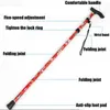 LightTelescopic Walking Sticks zusammenklappbarer Stock vertrauen