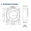 冷却2PCS GDSTIME 4010 40x40x10mm 4cm 12v DCミニ冷却クーラーデュアルボールベアリング40mmファン