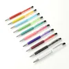 Benutzerdefinierte Logo Diamond Metal Ballpoint Pen Personalisierte Lasergravur Name Schullehrer Geschenke Touchscreen -Stifte Bürozubehör