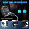 CAR BLUETOOTH 5.0 FM Sändare PD Type-C Dual Ambient USB Charger Fast Modulator Colorful Handfree Mp3 Light 3.1A P H1D8