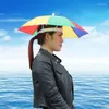 Bérets Portable Rain Umbrella Chapeau pliable pêche extérieure Caphafrage étanche Unisexe Unisexe Camping Headswear Beach Chapeaux Sun Caps de soleil