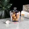 Jar de rangement en verre Cake Coffee Tins bouteille d'écrou de fruits séchés