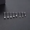 1PC Titanium CZ Lip Ring Stud Helix Piercing Oreja Internally Thread Gem Ear Cartilage Tragus Piercings Daith Earrings Stud 16G