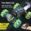 4WD RC Car Toy Gesture Senting Spray Twist Tunt Drift Car radio télécommandé Toys RC pour enfants Adultes garçons 240408