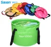 Balde de água dobrável dobrável de 30L Balde dobrável para viagens de travessia de praia Camping Pesca Gardening Car WA8546634