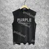 Purple Brand Sleeveless Tshirt Designer Mans Tank Tops Sport Breathable Basketball Vest Tops