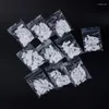False Nails 1000 Pcs French Style Acrylic Artificial Fingernails Half Tips White