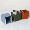 Creative Ins Leather Pen Holder Cosmetic Remote Control Office文房具