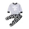 Xmas Family Matching Pyjamas Set Father Mother Kid Baby Outfit Bear Long Sleeve Top Pants Sleepwear Nightwear Clothing 240327