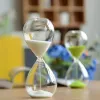 5 minutes Horloge de sable Timer Home Decor Glass Sherglass Desk Ornement Wares Wares Souglass Enfants Couleurs assorties Couleurs disponibles disponibles