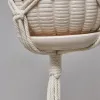 Cotton Rope Woven Hanging Basket 41inch Pendants Cotton Pot Net 3pcs Per Set Indoor Outside Decorative Plant Pots 0412