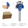 Xcan Milling Cutter 1/4 "Coin de tige d'arrondissement Bits Router Bit Wood Gravure Bit Mill de chanfrein pour outil de travail du bois