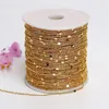 2 meter/roll -pailletten ketting goud zilveren ketting ketting koperen kabelketens sieraden maken componenten armband diy groothandel