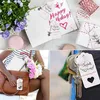 Figurines décoratives 60pcs Angel Keychain Pendant Mariage d'anniversaire Baby Shower Baptême Baptême Cérémonie